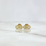 Topos Infinito 0.95gr / 9mm Circones Blancos Oro Amarillo *