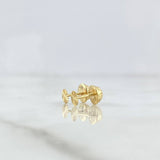 Topos Circulo 0.4gr / 3mm Diamantados Oro Amarillo 18K ©