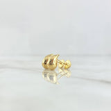 Topos Gota 0.9gr / 1cm / Lisas Oro Amarillo 18K