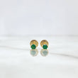 Topos Seis Garras 0.6gr / 3.5mm Circon Verde Oro Amarillo