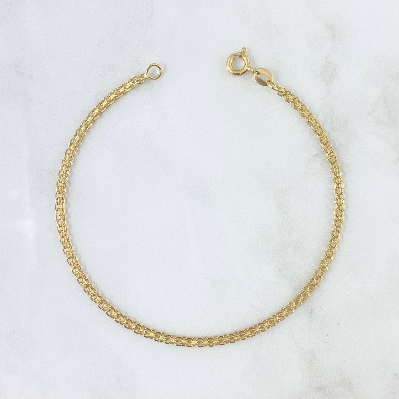 Pulso Chino 2gr / 18,5cm / 2.2mm Oro Amarillo +1 18K ©