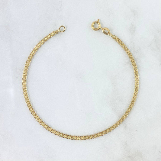 Pulso Chino 2gr / 18,5cm / 2.2mm Oro Amarillo +1 18K ©