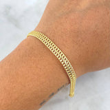Pulso Sedusa 7.8gr / 19.5cm / 7mm Oro Amarillo +3 18K