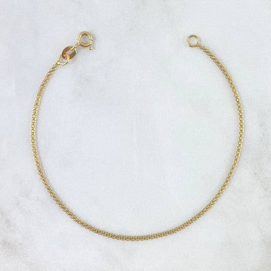 Pulso Chino 1.25gr / 19cm / 1.5mm Oro Amarillo +1 18K
