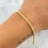 Pulso Lazo 2.15gr / 19cm / 3mm Oro Amarillo +3