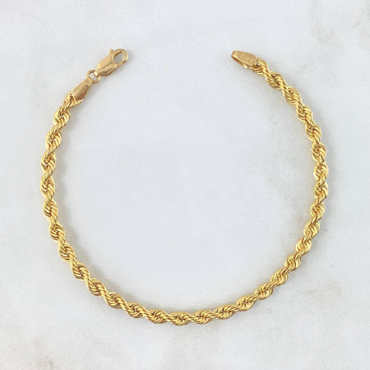 Pulso Lazo 3.45gr / 20cm / 4mm Oro Amarillo +3