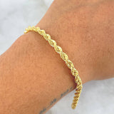 Pulso Lazo 3.45gr / 20cm / 4mm Oro Amarillo +3