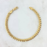 Pulso Cubano 8.85gr / 21cm / 6mm Oro Amarillo +0 18K