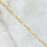 Pulso Figaro 1.4gr / 19cm / 2.5mm Oro Amarillo +1