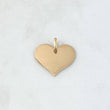 Dije Placa Corazón 2.15gr / 2.3cm / Lisa Oro Amarillo