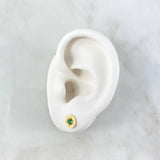 Topos Rustico 1.1gr / 7mm Circon Verde Oro Amarillo