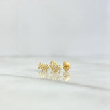 Topos Arco De Flores 0.75gr / 1cm / Circones Blancos Oro Amarillo ©