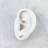 Topos Arco De Flores 0.75gr / 1cm / Circones Blancos Oro Amarillo ©