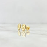 Topos Girasol 0.75gr / 7mm Oro Amarillo