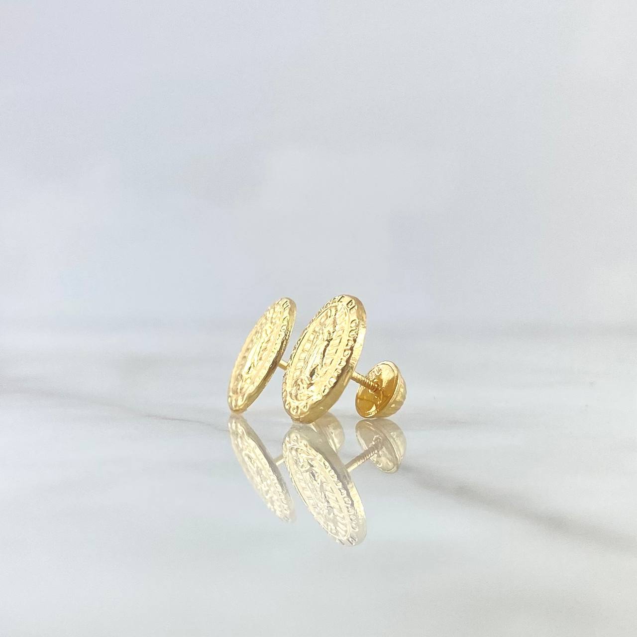 Topos Virgen Guadalupe 1.2gr / 1.2cm / Ovalo Oro Amarillo ©