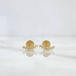 Topos Arco Estela 0.6gr / 1cm-Circones Blancos Oro Amarillo