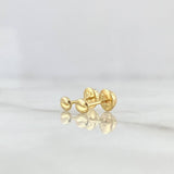 Topos Grano De Café 0.45gr / 5mm Oro Amarillo ©