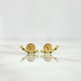 Topos Arco Flor 0.7gr / 1cm-Circones Verdes Oro Amarillo