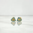 Topos Corazón Manchado 0.9gr / 7.5mm Oro Amarillo ©