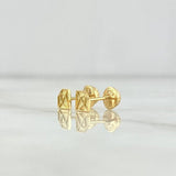 Topos Diamante Texturizado 0.8gr / 6mm Oro Amarillo ©