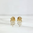 Topos Avion 0.6gr / 7mm Circones Blancos Oro Amarillo ©