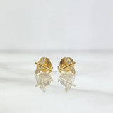 Topos Avion 0.6gr / 7mm Circones Blancos Oro Amarillo ©