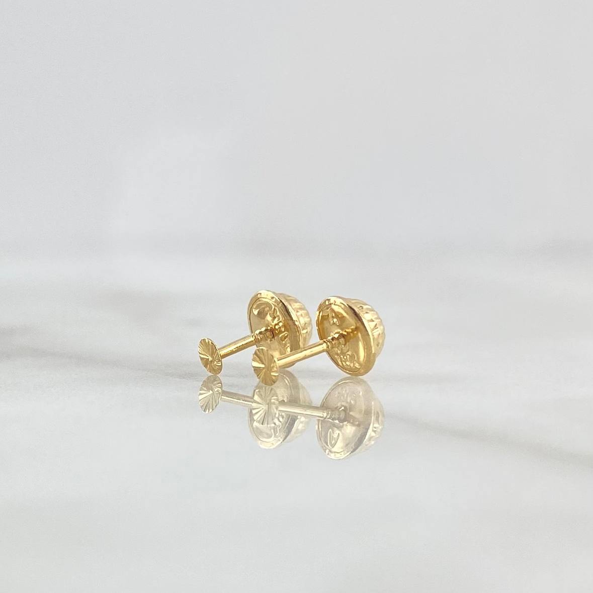 Topos Circulo 0.35gr / 2.5mm Diamantado Oro Amarillo
