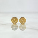 Topos Circulo 0.35gr / 2.5mm Diamantados Oro Amarillo 18K *