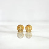 Topos Triangulo 0.4gr / 4mm Diamantado Oro Amarillo ©