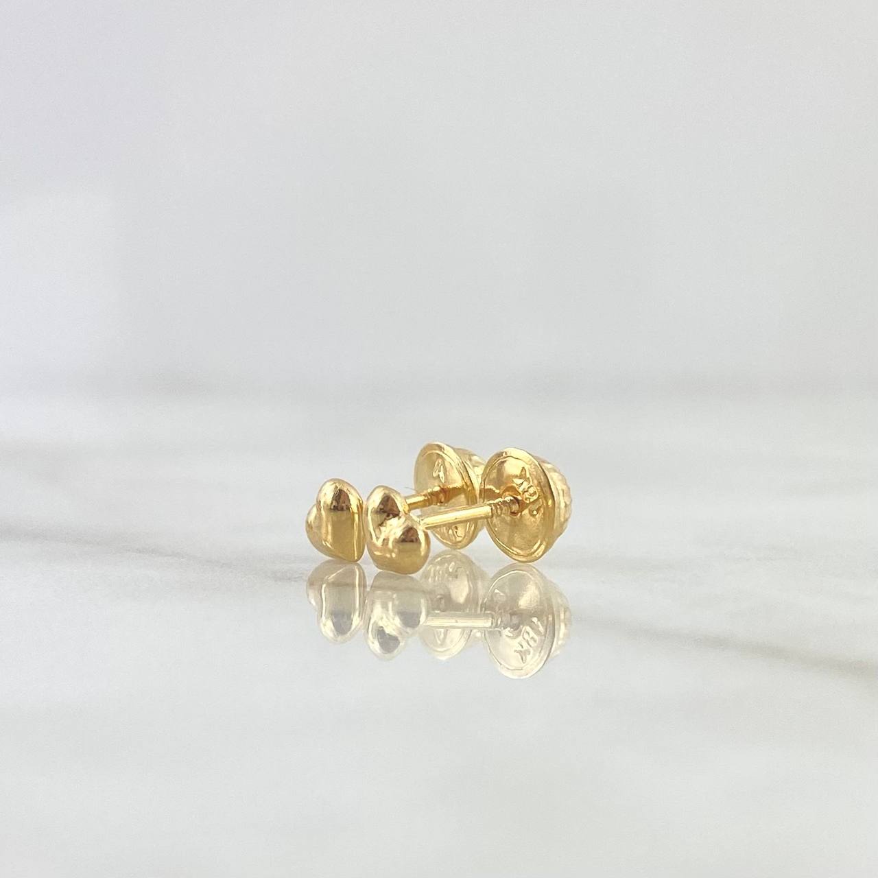 Topos Corazones 0.45gr / 4mm (Globo) Lisos Oro Amarillo 18K ©