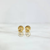 Topos Corazones 0.45gr / 4mm (Globo) Lisos Oro Amarillo 18K ©