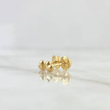 Topos Corazones 0.45gr / 4mm (Globo) Lisos Oro Amarillo 18K ©