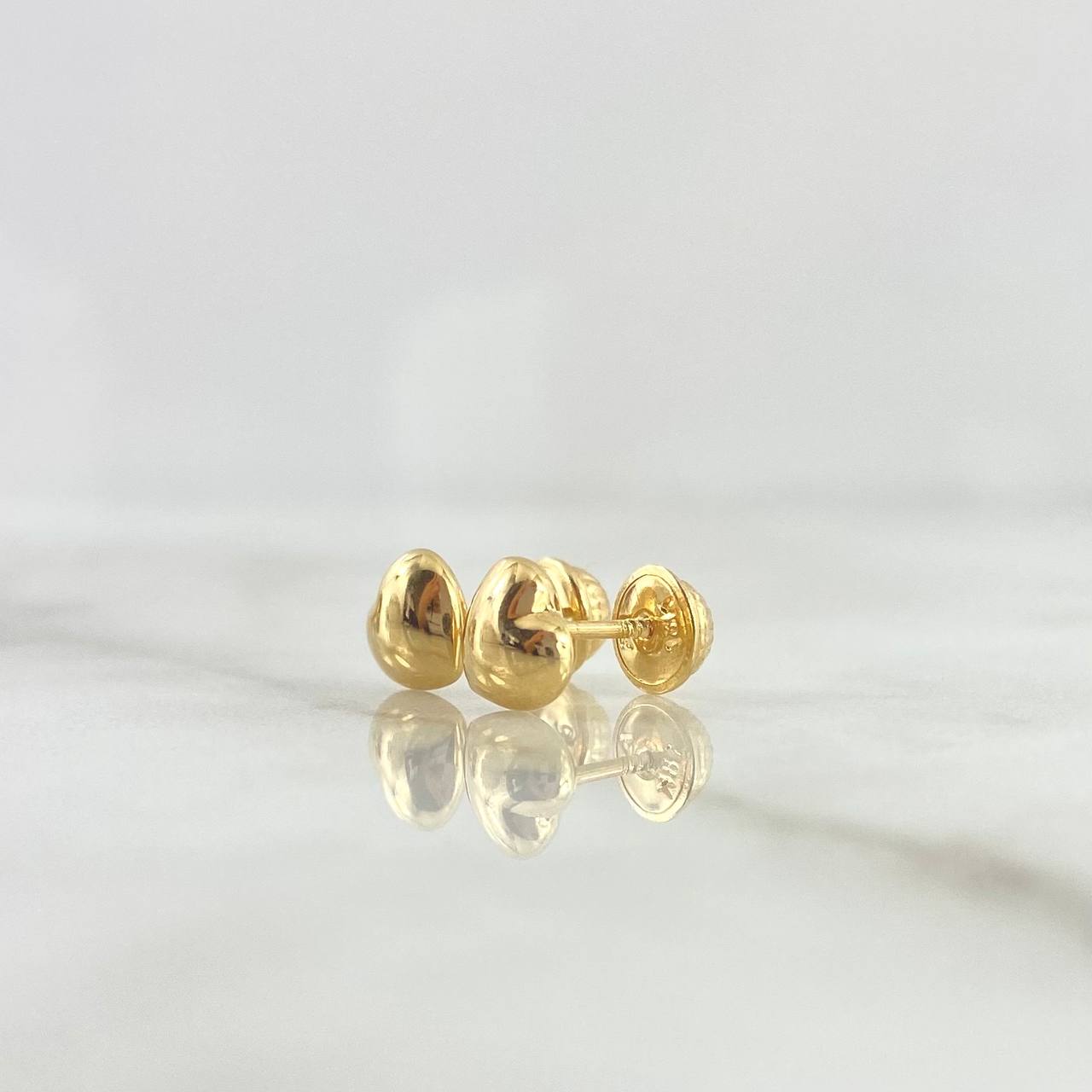 Topos Corazón 0.65gr / 6mm (Globo) Oro Amarillo *