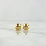 Topos Corazón 0.65gr / 6mm (Globo) Oro Amarillo *