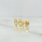 Topos Virgen Rosa Mistica 0.6gr / 7mm Ovalo Oro Amarillo ©