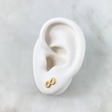 Topos Infinito 0.7gr / 1cm / Lisos Oro Amarillo 18K ©
