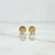 Topos Cuatro Garras Cuadrado 0.7gr / 3mm Circon Blanco Oro Amarillo