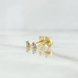 Topos Piedra Triangular 0.5gr / 3mm Circon Lila Oro Amarillo