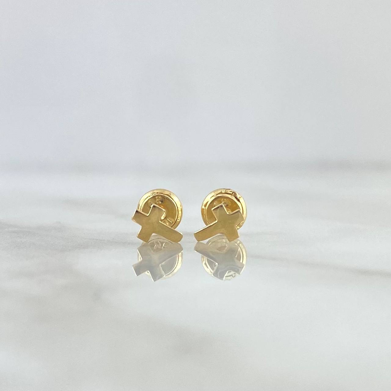 Topos Cruz 0.55gr / 6mm Oro Amarillo