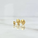 Topos Cuadrado 0.4gr / 3.5mm Diamantado Oro Amarillo
