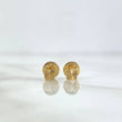 Topos Cuadrado 0.4gr / 3.5mm Diamantado Oro Amarillo