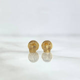 Topos Cuadrado 0.4gr / 3.5mm Diamantado Oro Amarillo