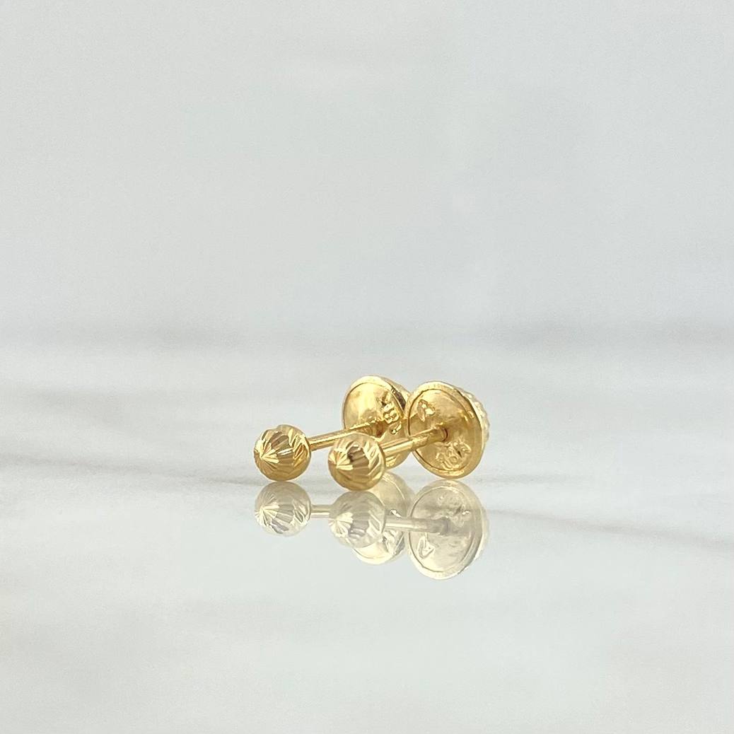 Topos Bola Diamantada 0.4 g / 3 mm Oro Amarillo 18K
