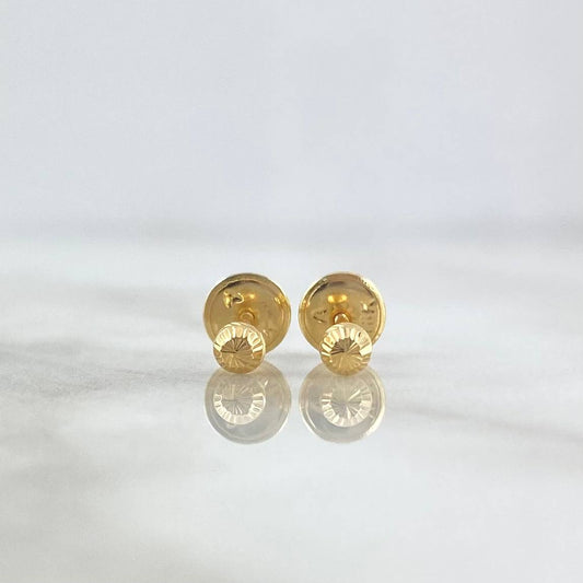 Topos Bola 0.55gr / 4mm Diamantados Oro Amarillo 18K ©