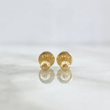Topos Bola 0.55gr / 4mm Diamantados Oro Amarillo 18K ©