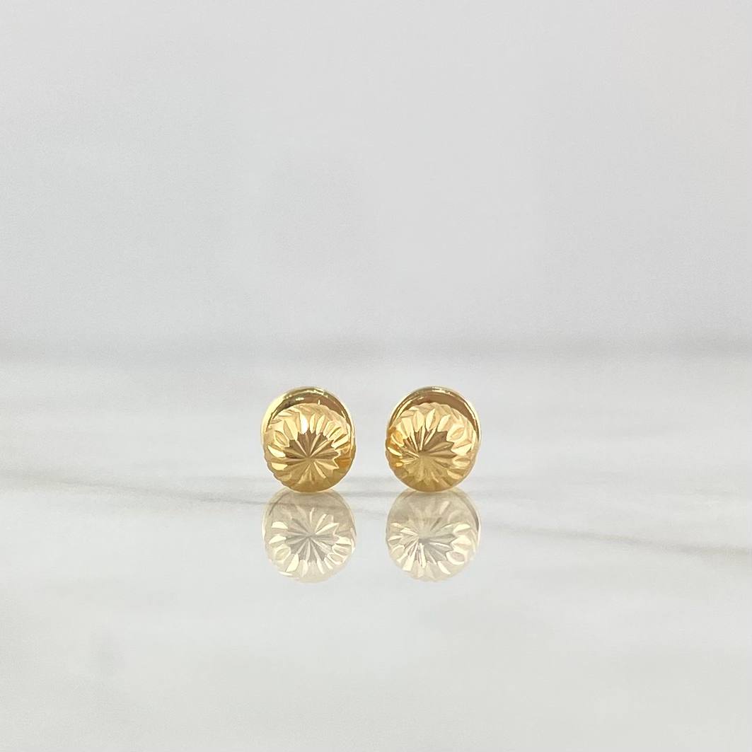 Topos Media Bola 0.65gr / 5mm Diamantada Oro Amarillo 18K