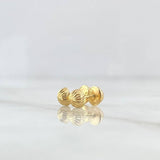 Topos Media Bola 0.65gr / 5mm Diamantada Oro Amarillo 18K