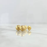 Topos Bola 0.8gr / 6mm Diamantada Oro Amarillo *