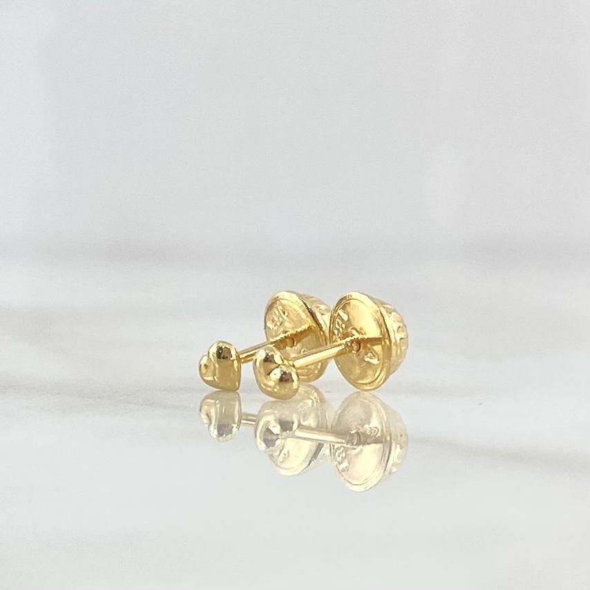 Topos Corazón Troquelado 0.4gr / 3mm Oro Amarillo *