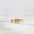 Anillo Linea De Corazones 0.9gr / T4 / Oro Amarillo